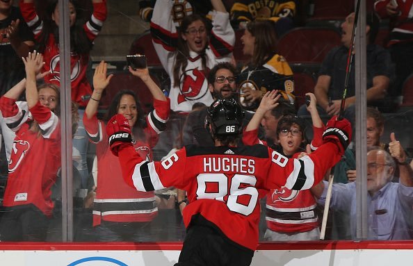 THIS DATE IN 2019: Jack Hughes scored his first NHL goal with the